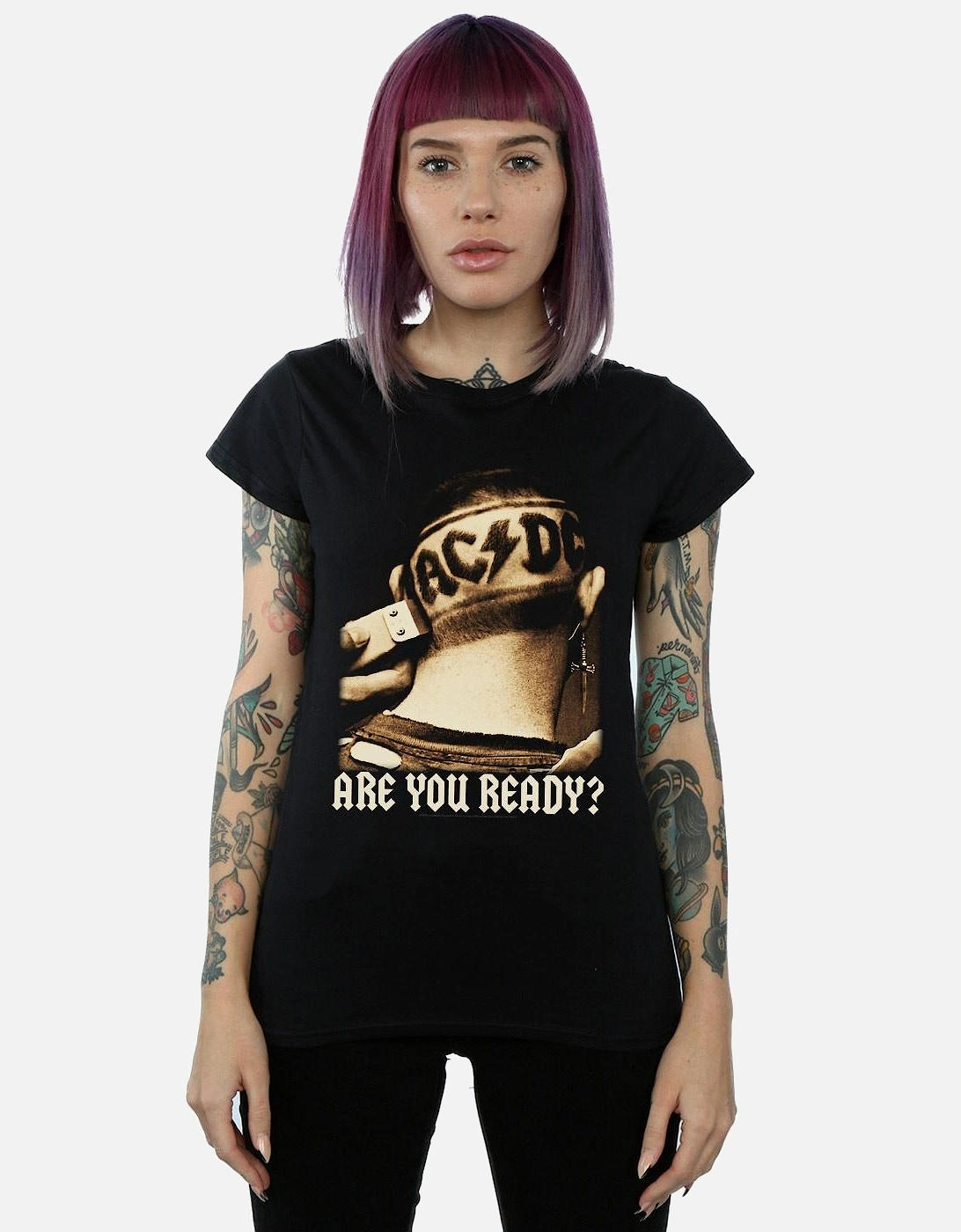 Womens/Ladies Are You Ready Hair Shave Cotton T-Shirt