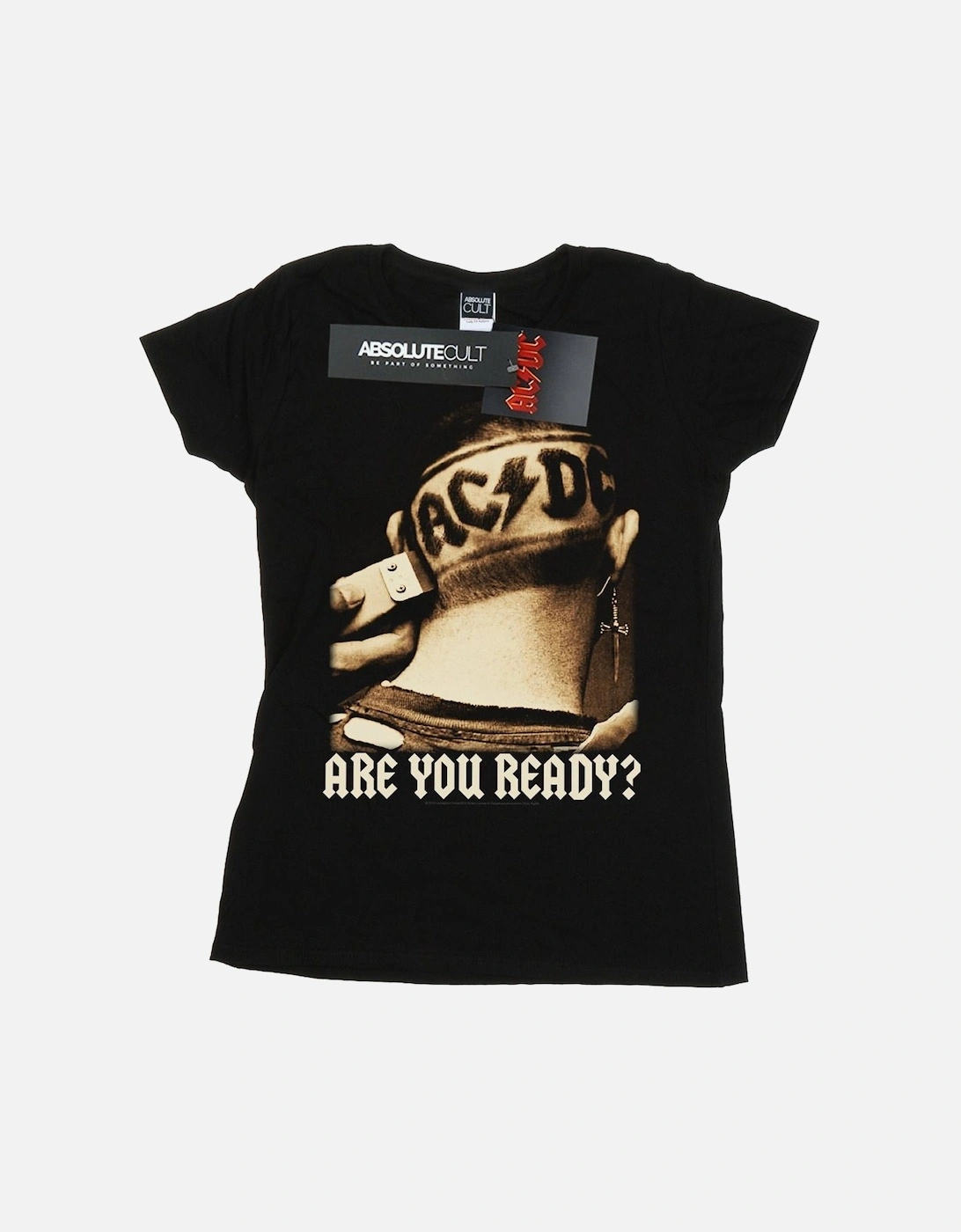 Womens/Ladies Are You Ready Hair Shave Cotton T-Shirt, 4 of 3