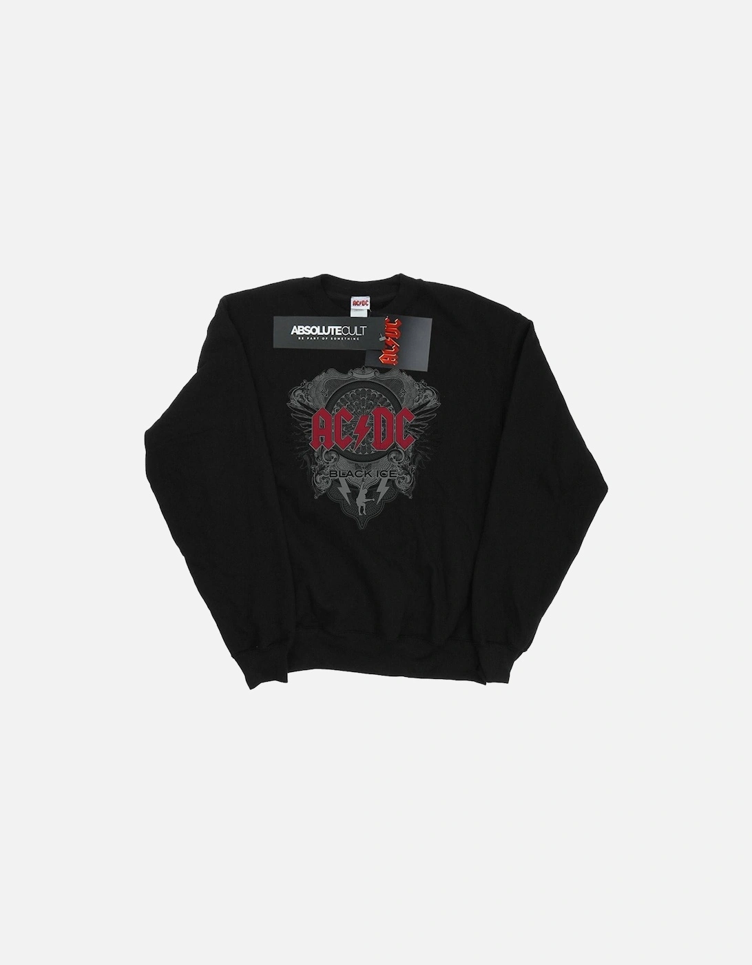Mens Black Ice With Red Sweatshirt, 6 of 5