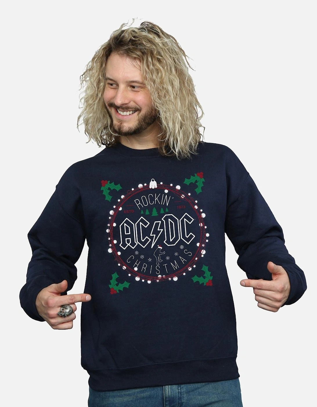 Mens Christmas Circle Sweatshirt