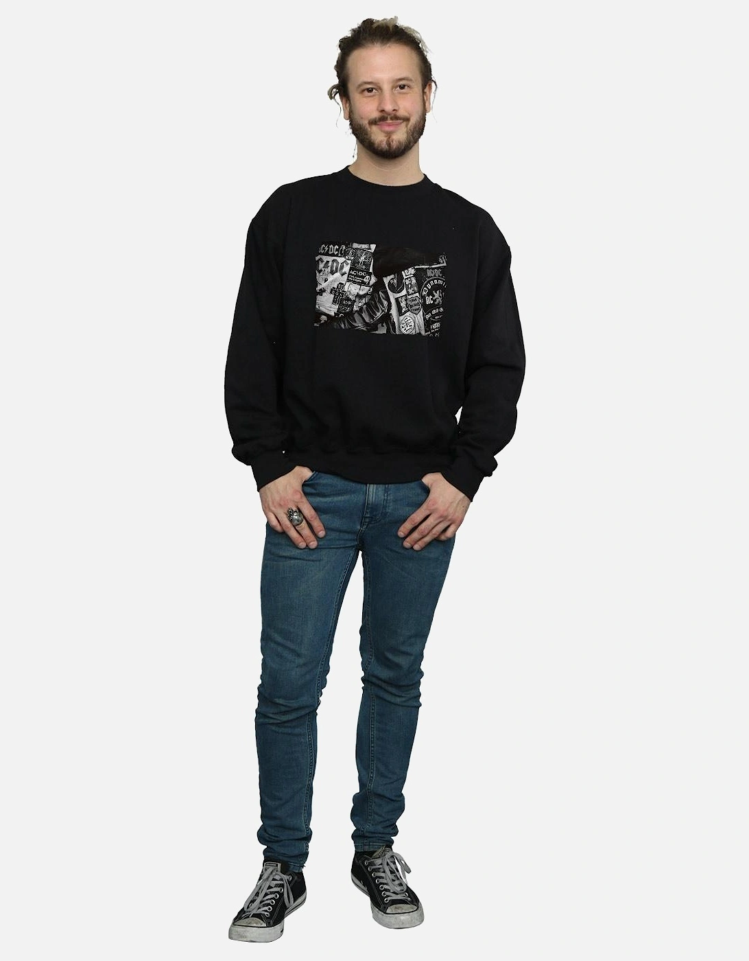 Mens Badges And Posters Collection Sweatshirt
