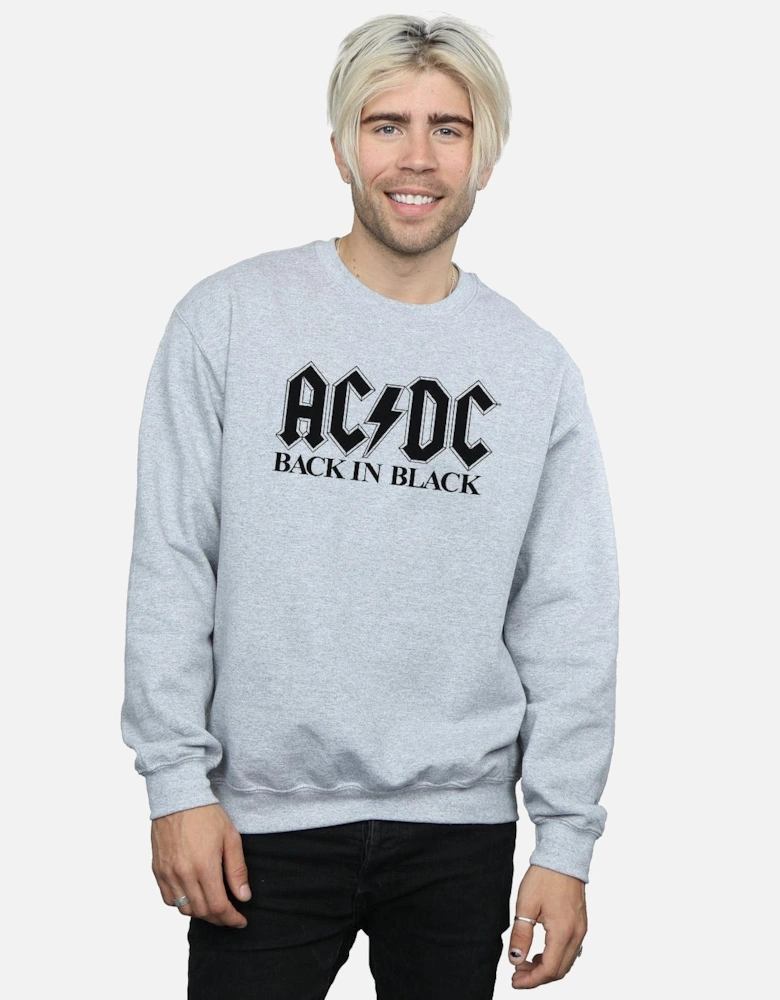 Mens Back in Black Logo Sweatshirt