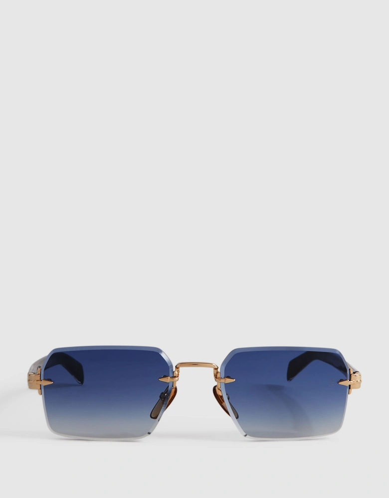 Eyewear by David Beckham Rimless Sunglasses
