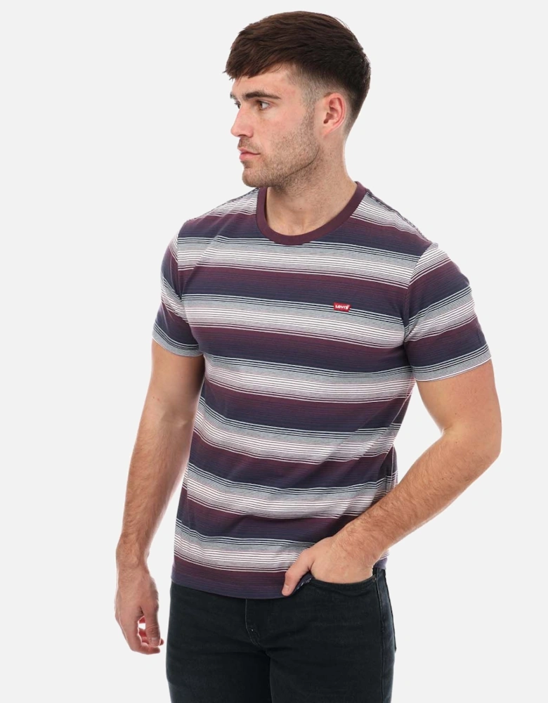 Mens Original Striped Housemark T-Shirt