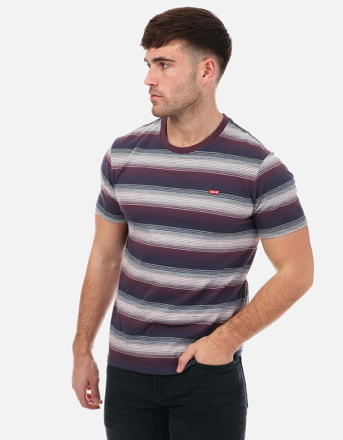 Mens Original Striped Housemark T-Shirt, 6 of 5
