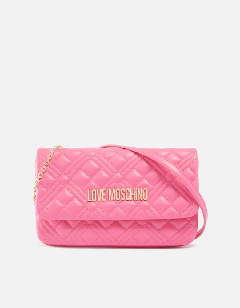 Borsa Quilted Faux Leather Crossbody Bag