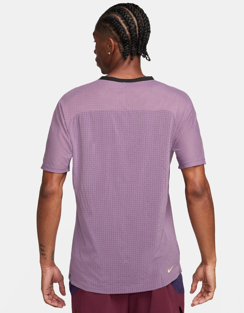 Men's Running Dri-FIT Solar Chase T-Shirt - Purple