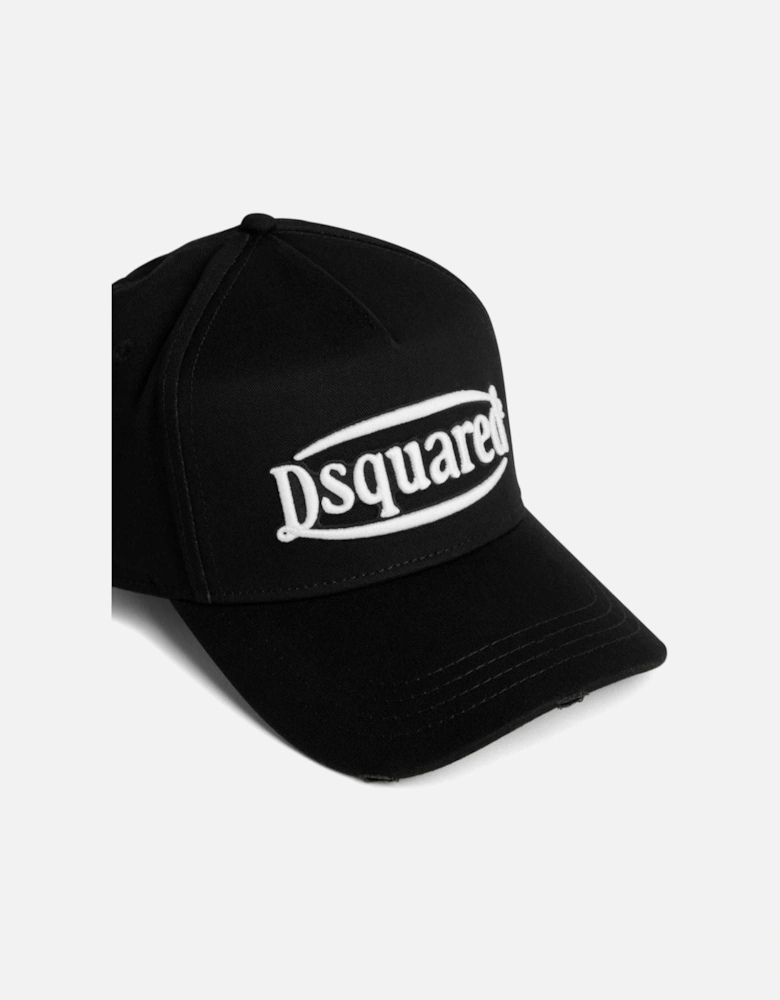 Cotton Canvas Logo Cap Black