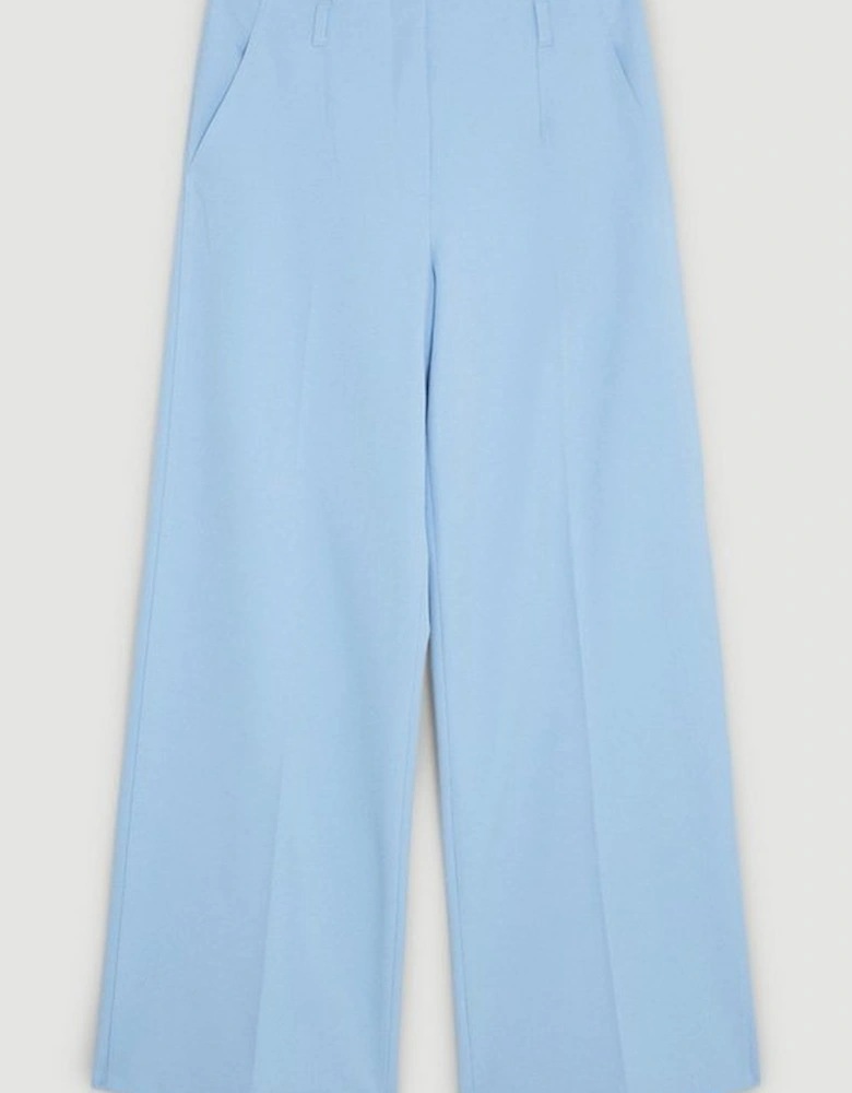 Tailored High Waisted Wide Leg Trousers