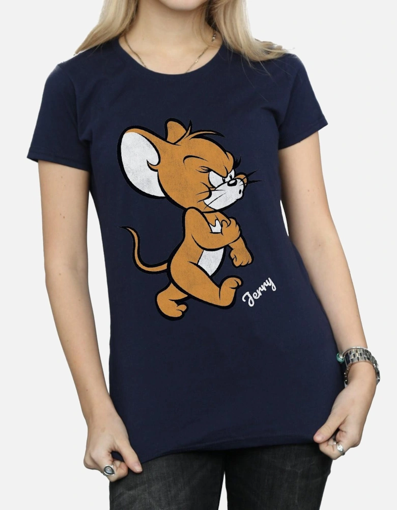Tom and Jerry Womens/Ladies Angry Mouse Cotton T-Shirt