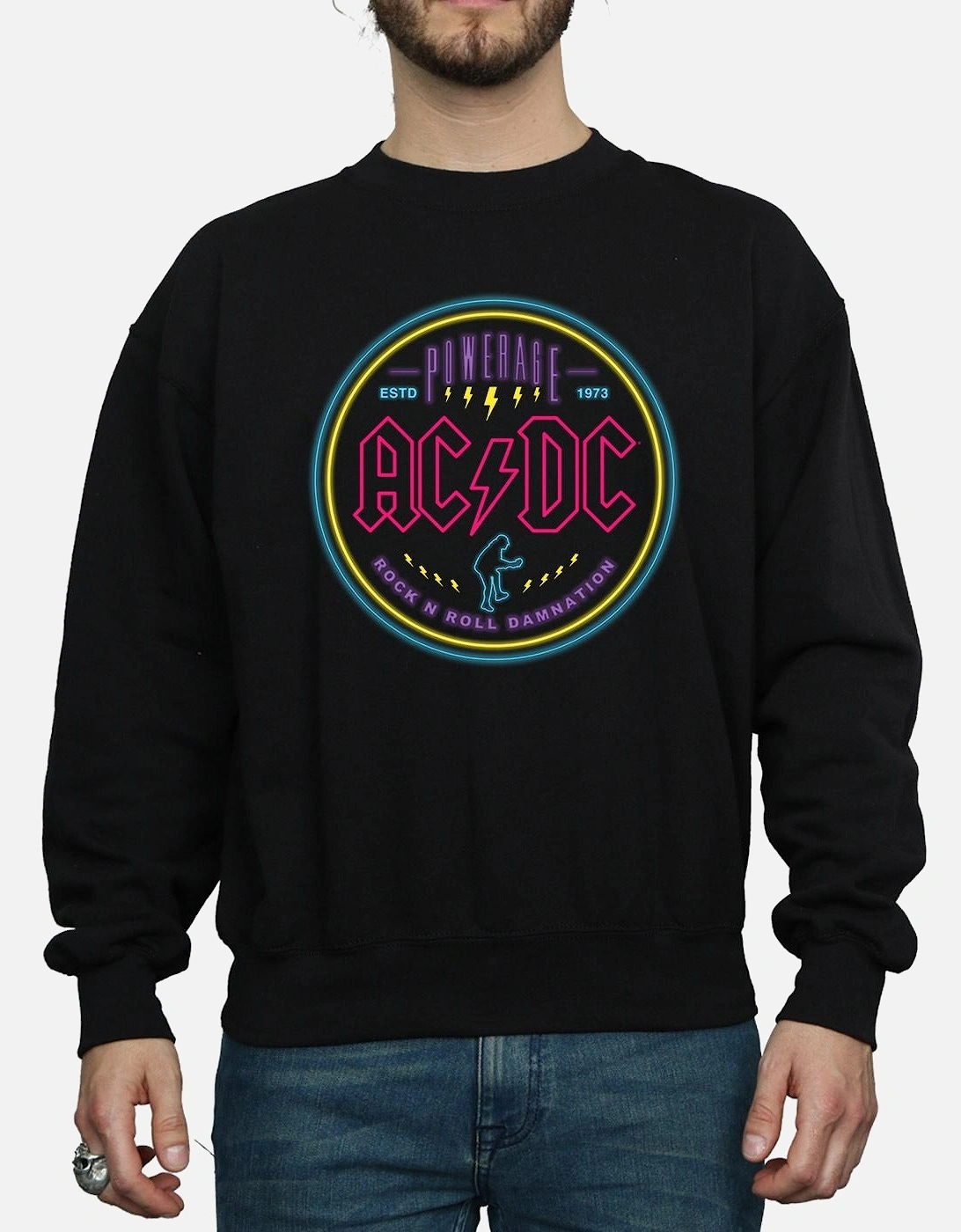 Mens Circle Neon Sweatshirt