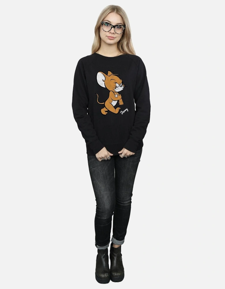 Tom and Jerry Womens/Ladies Angry Mouse Cotton Sweatshirt