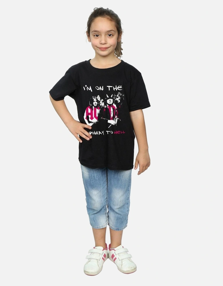 Girls I?'m On The Highway To Hell Cotton T-Shirt