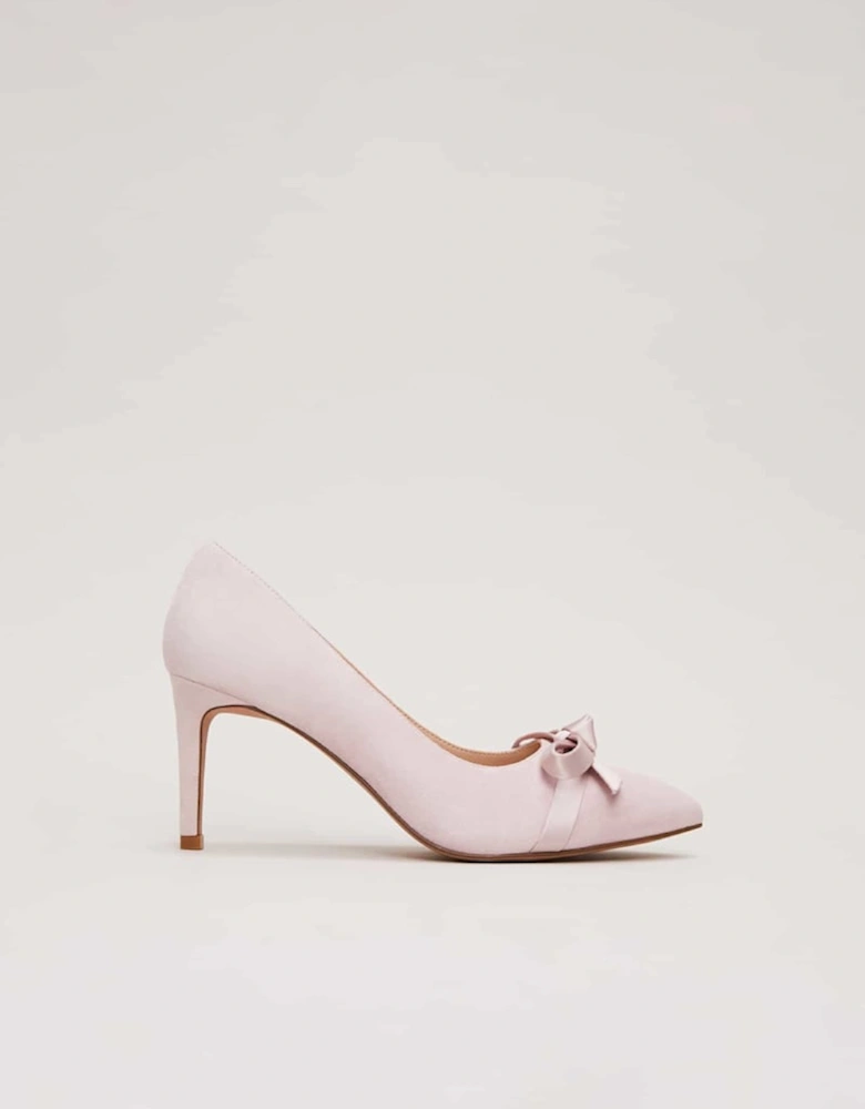Suede Bow Front Court Shoe