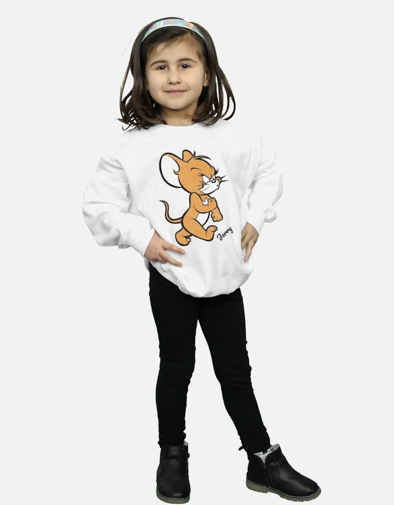 Tom and Jerry Girls Angry Mouse Cotton Sweatshirt
