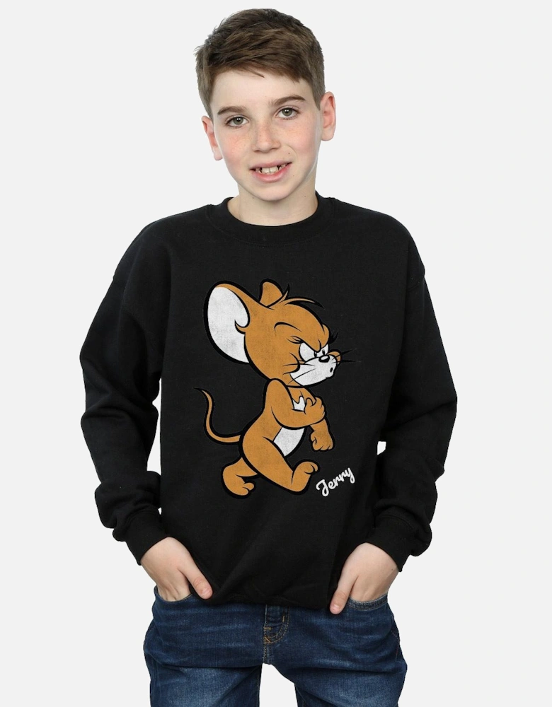 Tom and Jerry Boys Angry Mouse Cotton Sweatshirt