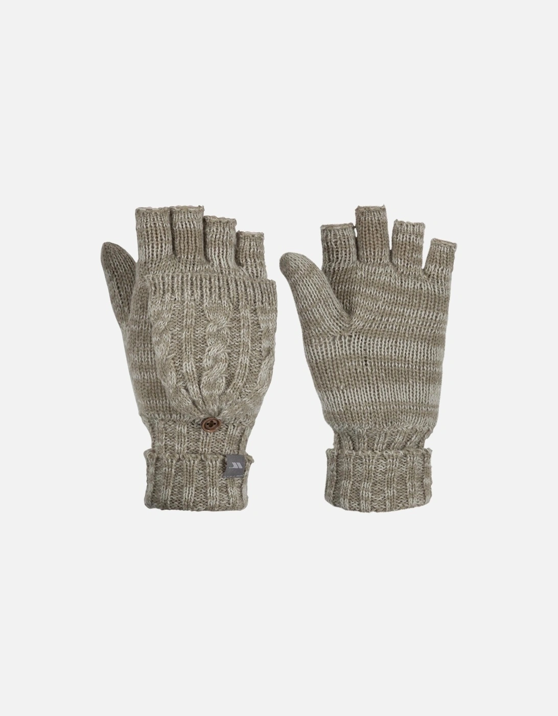 Womens/Ladies Mittzu Fingerless Knitted Ski Gloves, 6 of 5