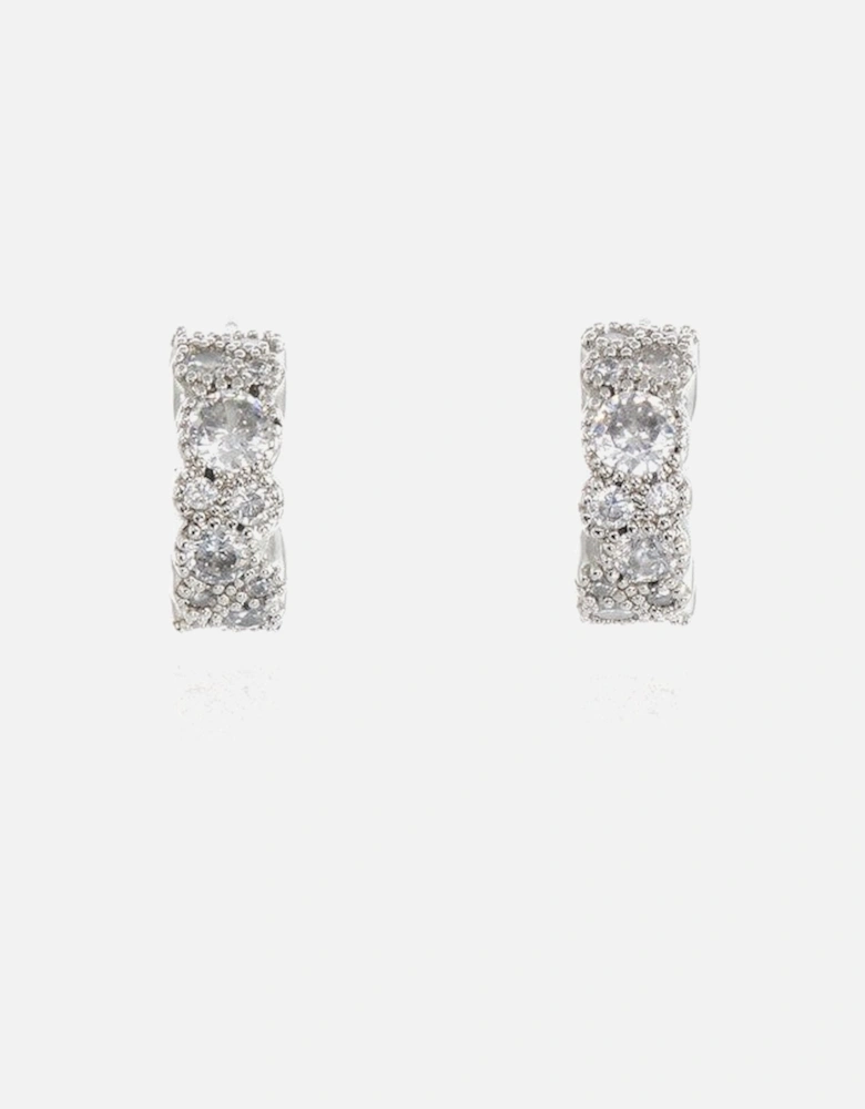 Cachet Halia Earrings 10mm Rhodium plated