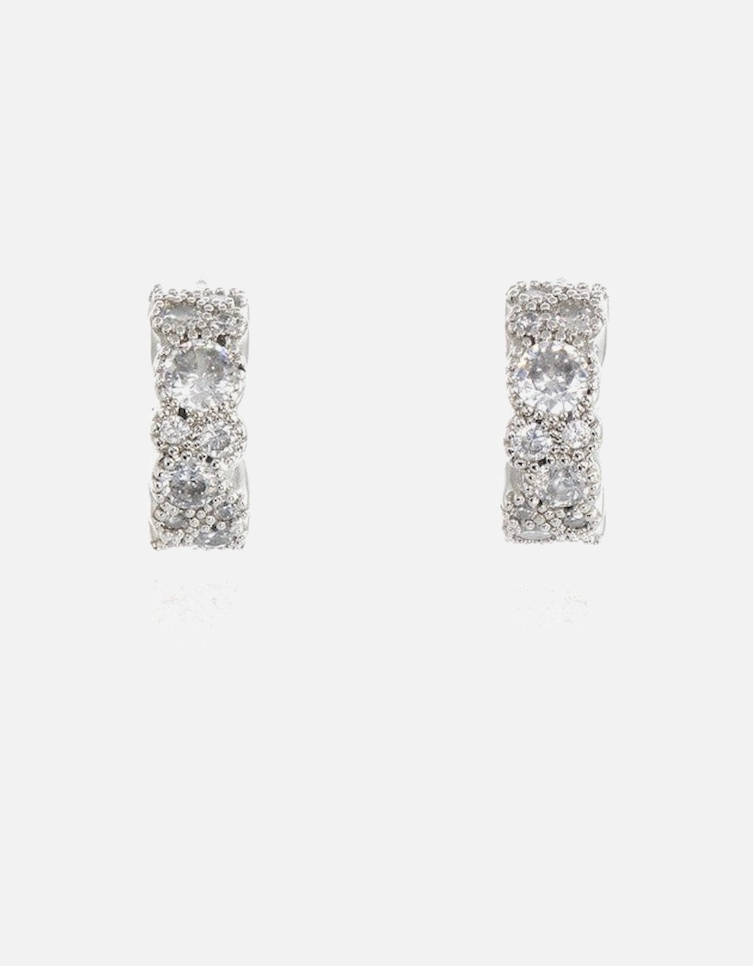 Cachet Halia Earrings 10mm Rhodium plated, 4 of 3
