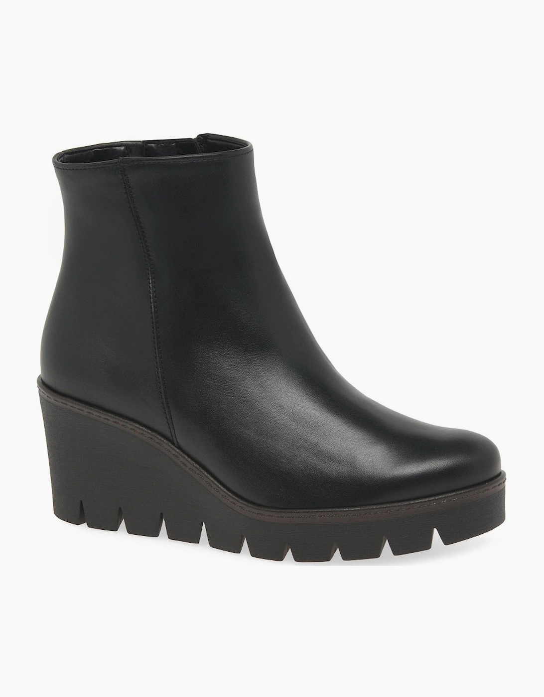 Gabor Women's Black Utopia Wedge Heel Ankle Boots - Size: 5