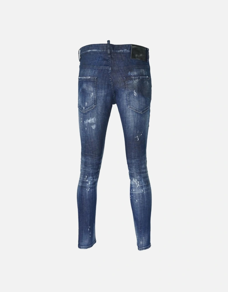 Skater Jean Zip Paint Splash Jeans