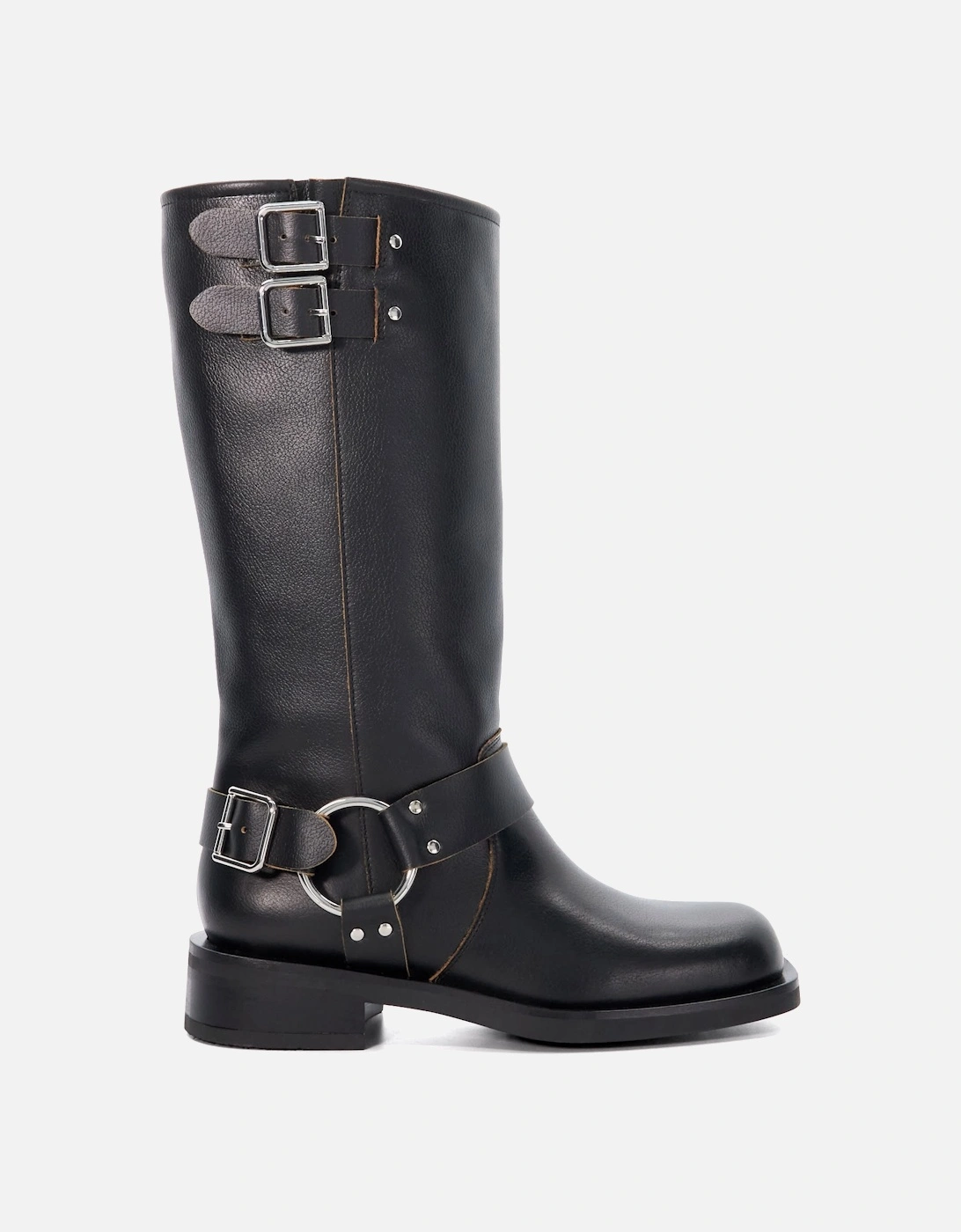 Ladies Totoe - Buckle Detail Leather Knee High Boots