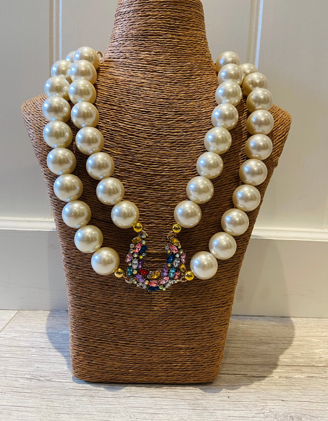 Double row Pearl necklace, 2 of 1
