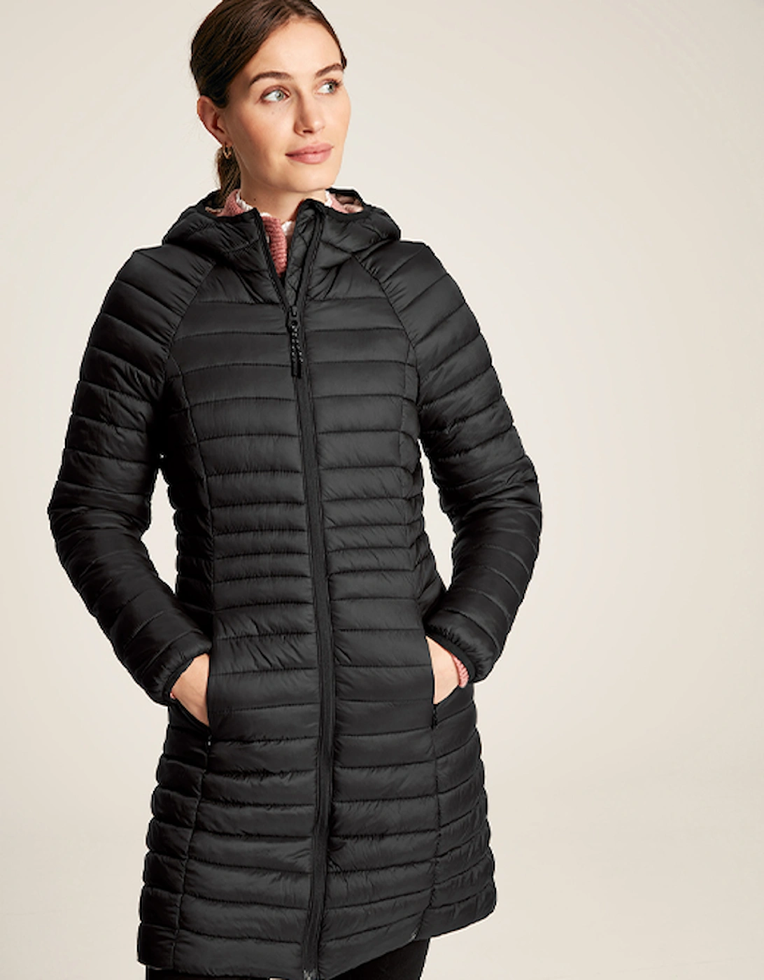 Women's Bramley Long Packable Jacket Black, 7 of 6