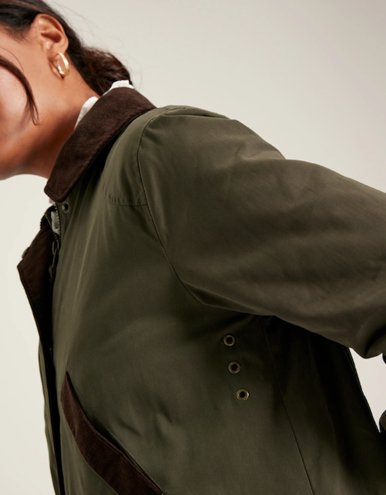 Banbury Women's Quilted Wax Jacket Heritage Green