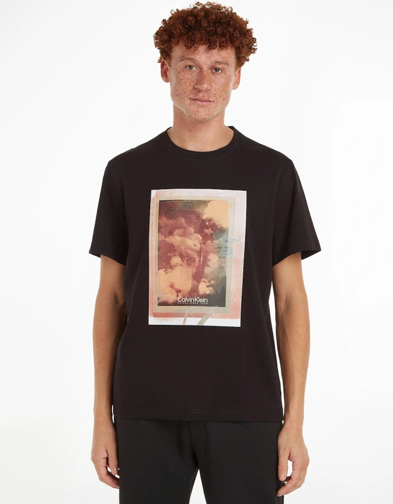Photo Print T-shirt - Black
