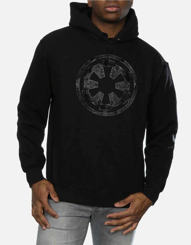 Star Wars: Rogue One Mens Galactic Empire Plans Hoodie