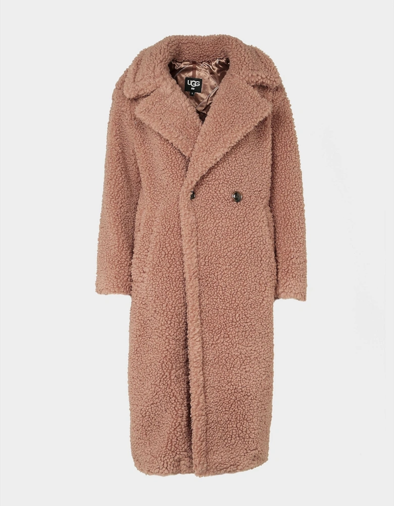 Womens Gerturde Long Teddy Coat
