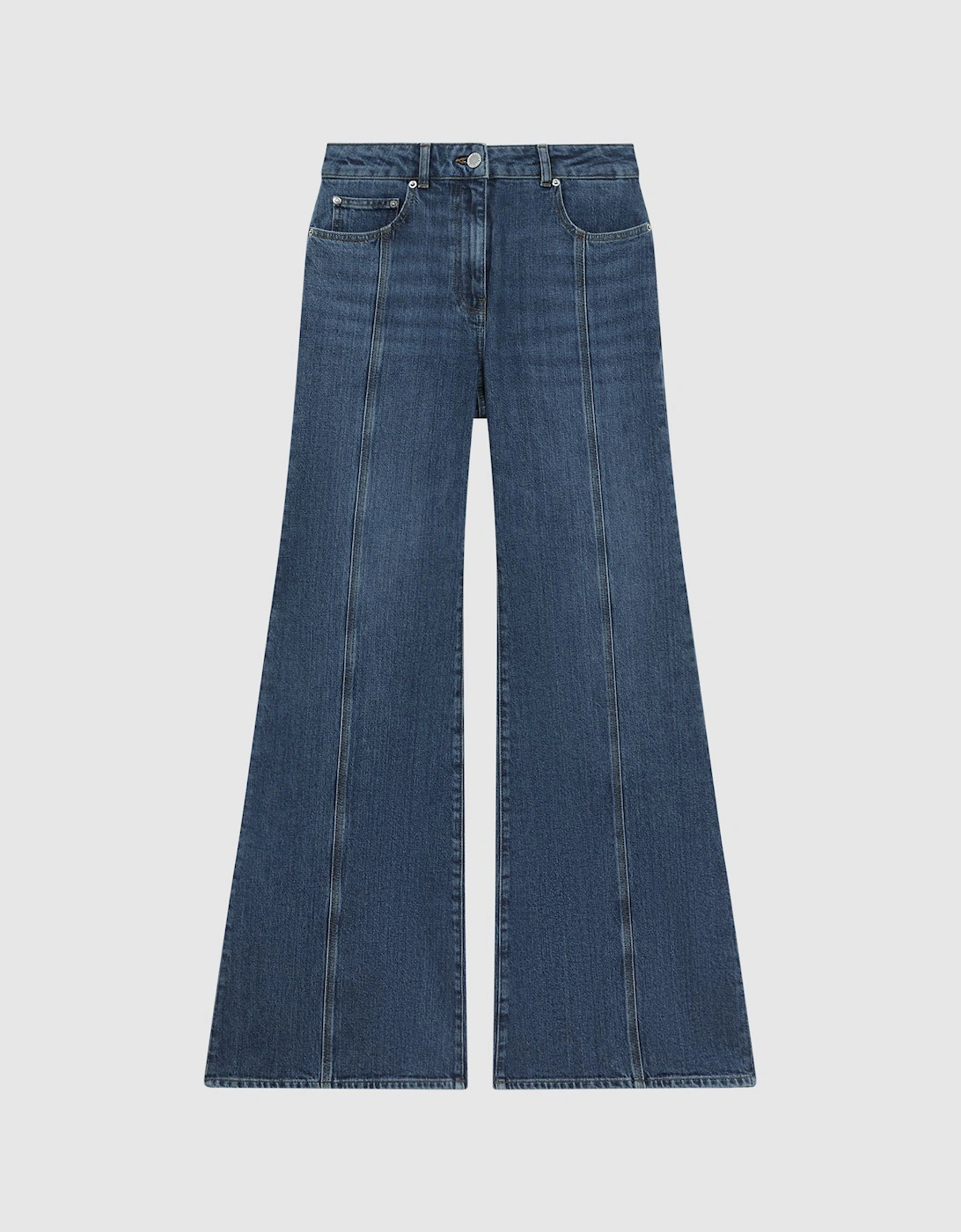 Flared Front Seam Jeans, 2 of 1