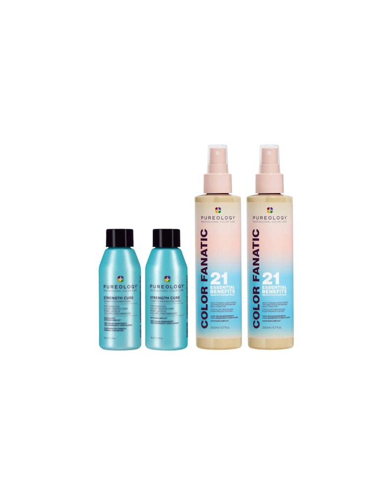 Color Fanatic Duo (2x 200ml) + Strength Cure Mini 50ml Shampoo & Conditioner For Damaged, Coloured Hair (Worth £72.46)