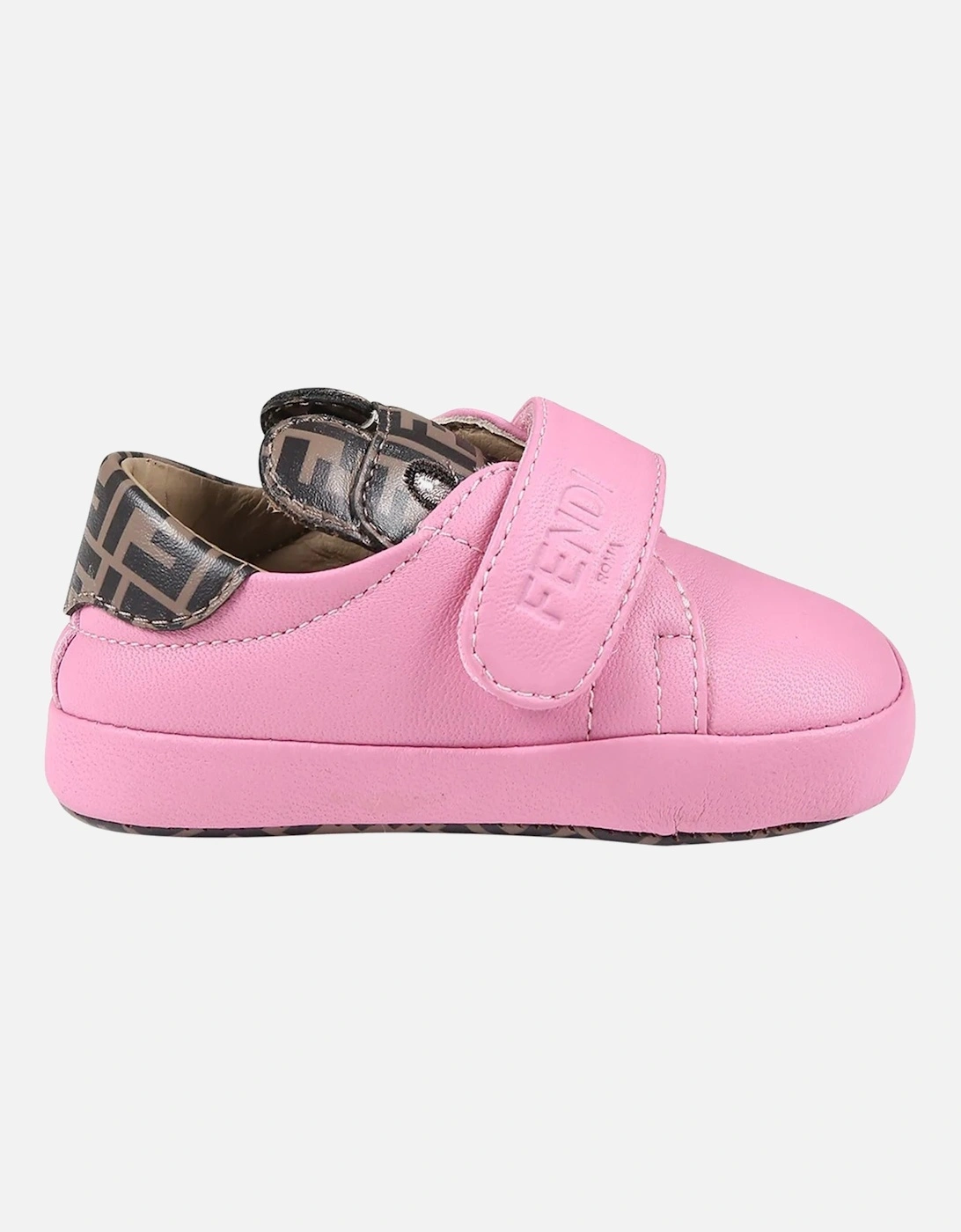 Baby Girls Teddy & FF Print Sneakers, 5 of 4