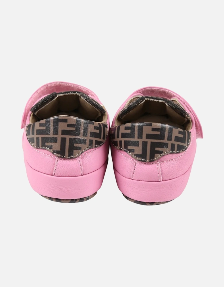 Baby Girls Teddy & FF Print Sneakers