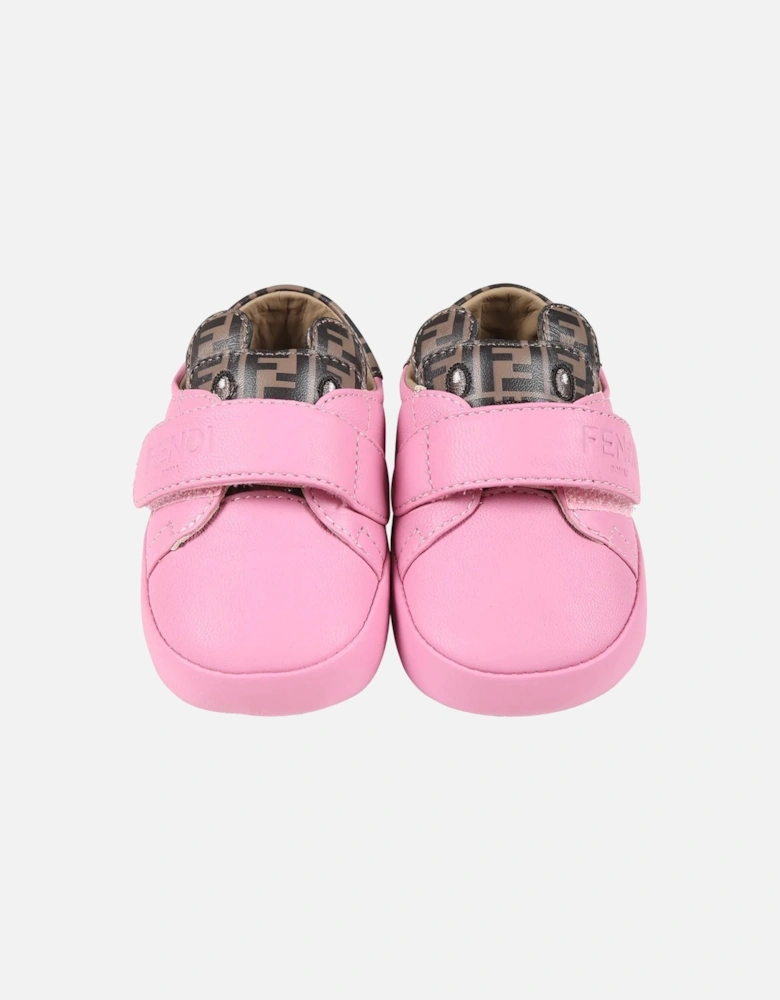 Baby Girls Teddy & FF Print Sneakers