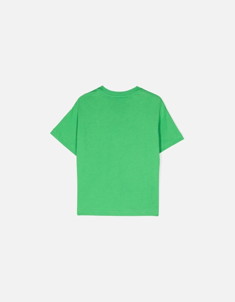 Baby Unisex Logo Print T-shirt Green