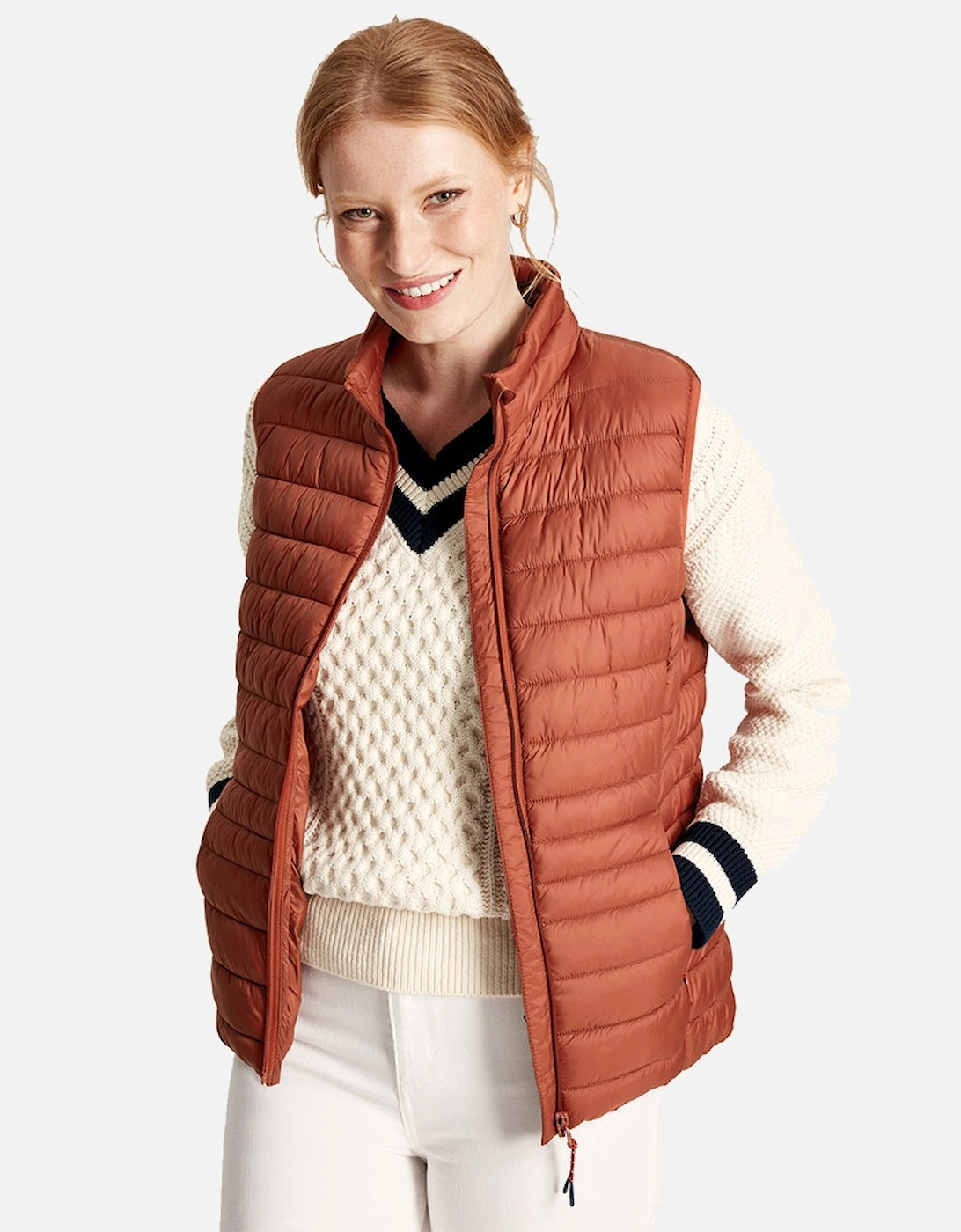 Womens Bramley Padded Quilted Packable Gilet, 6 of 5