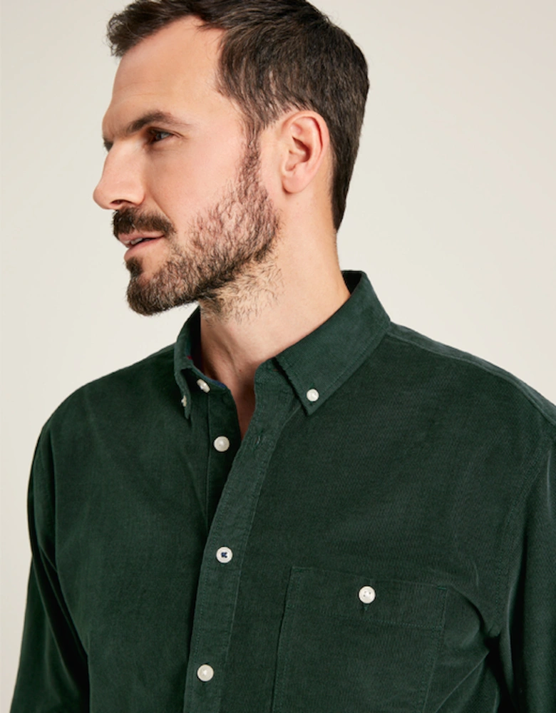 Men's Miller Classic Fit Cord Shirt Green