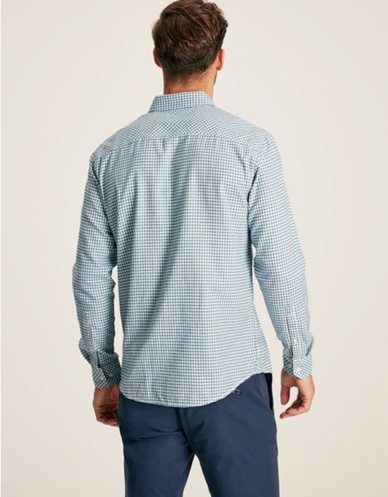 Men's Fletcher Long Sleeve Classic Fit Shirt Blue Gingham