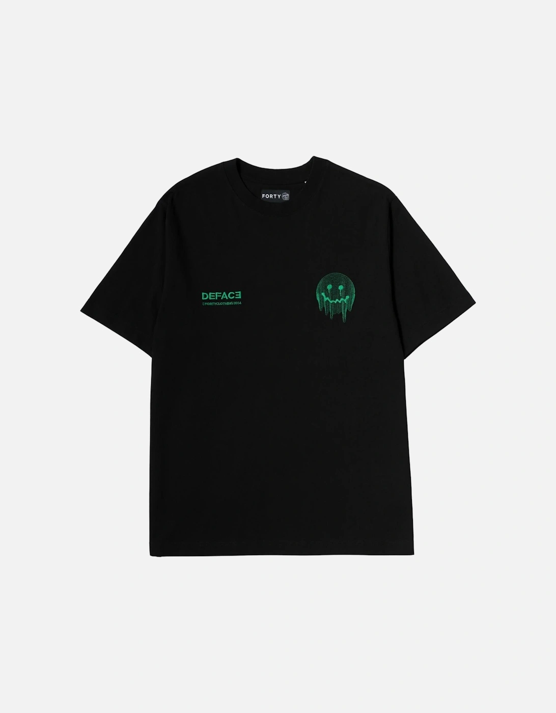 Deface Topo Tee - Black/Green, 6 of 5