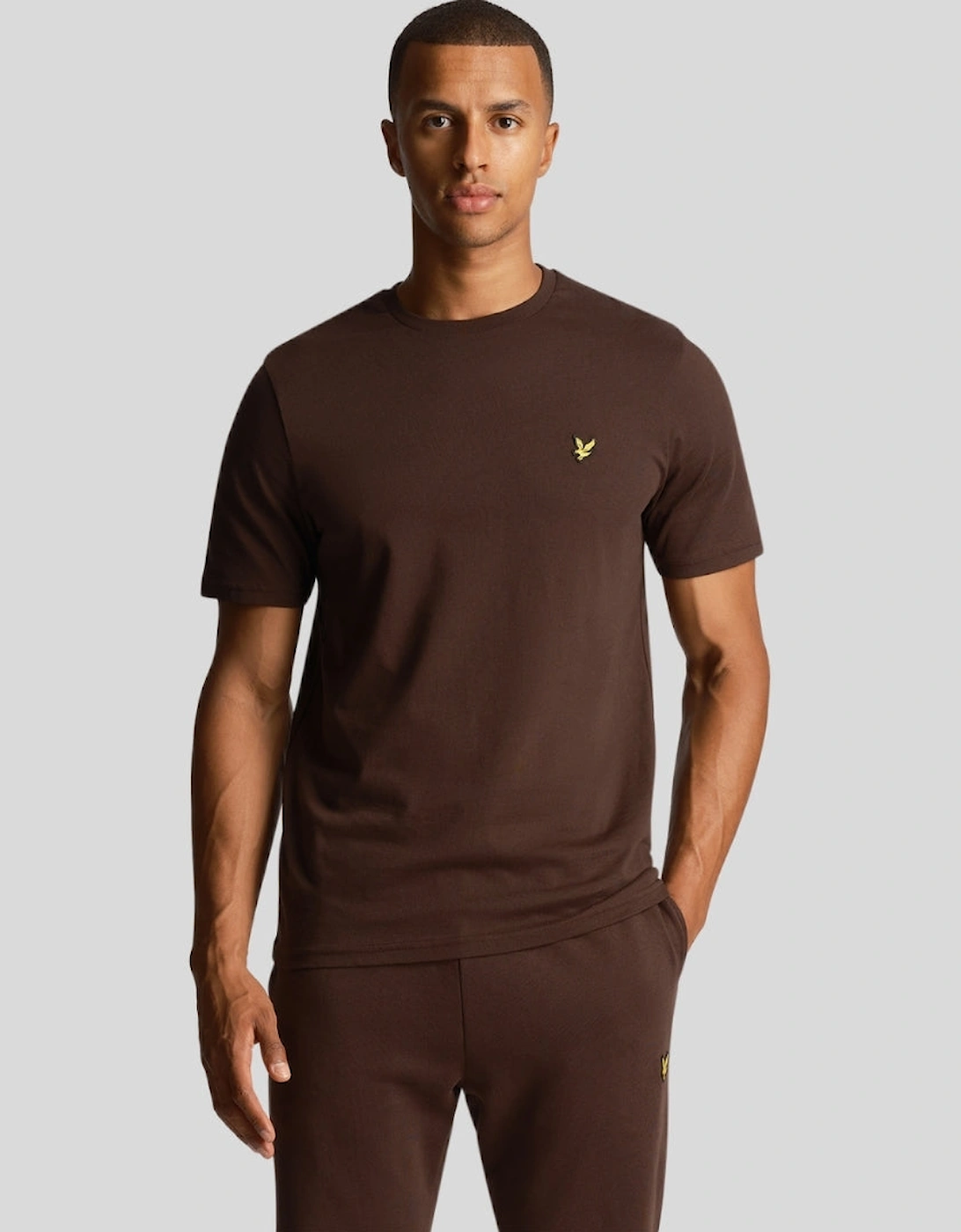 Lyle & Scott Branded Chest Logo Sediment T-Shirt