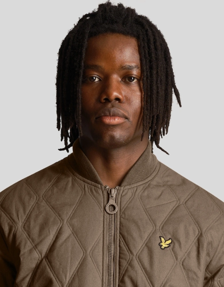 Lyle & Scott Branded Linden Khaki Short Lightweight Jacket