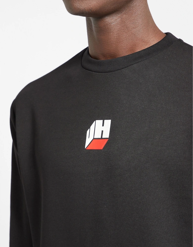 Mens Cube Logo Crew Neck Sweatshirt