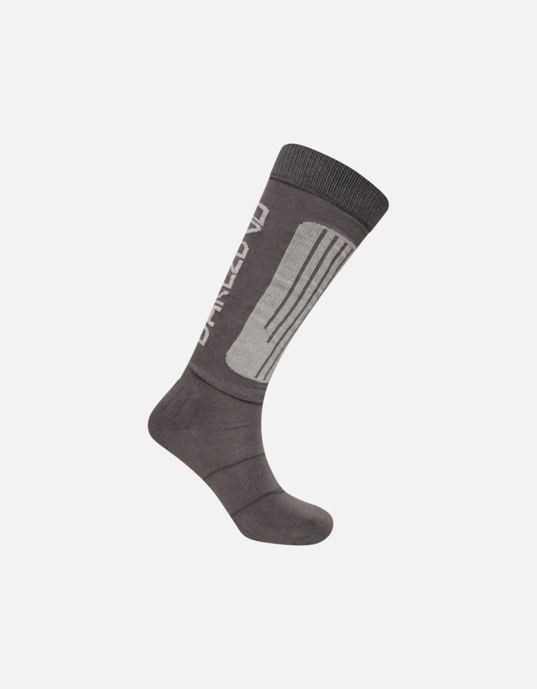 Womens Performance Seamless Padded Socks - Ebony Grey
