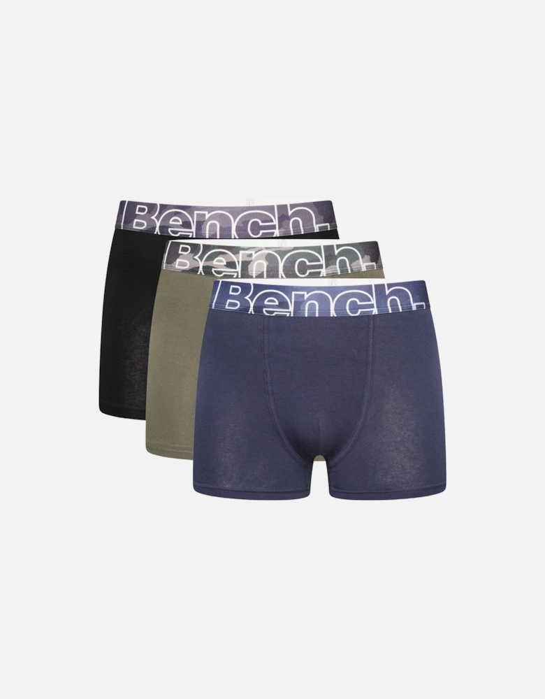 Mens Arkle 3 Pack Logo Waistband Boxer Shorts