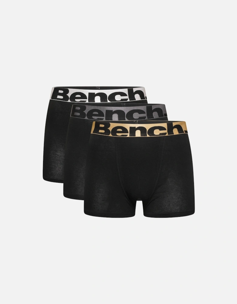 Mens Tizzard 3 Pack Logo Waistband Boxer Shorts