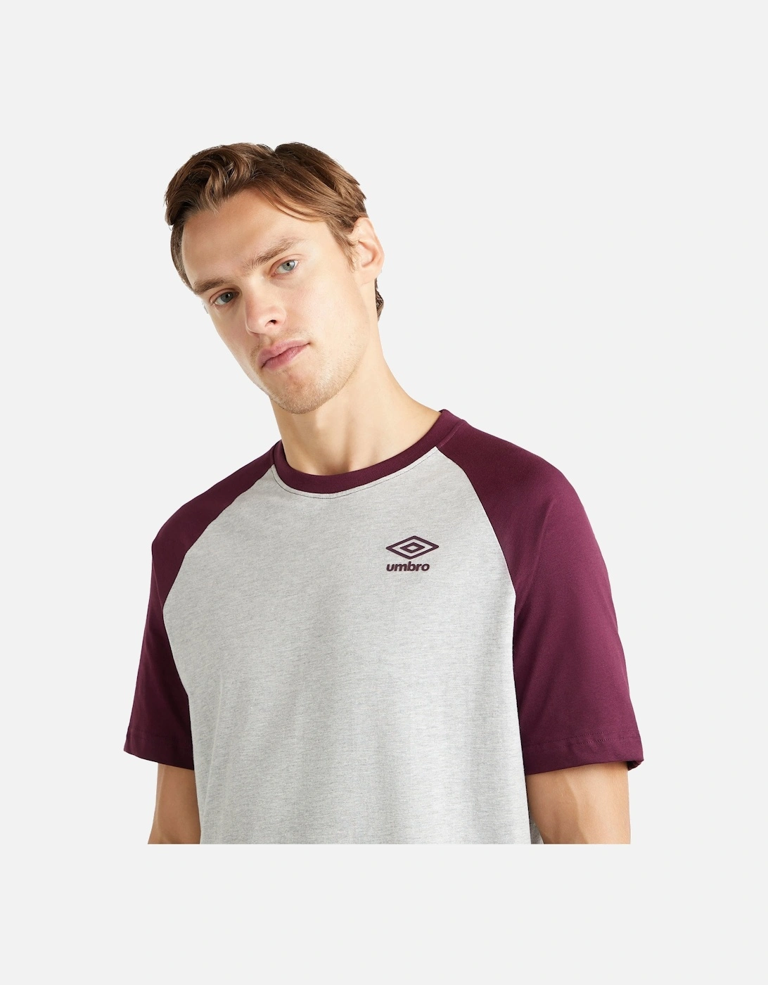 Mens Core Logo Contrast Sleeves T-Shirt
