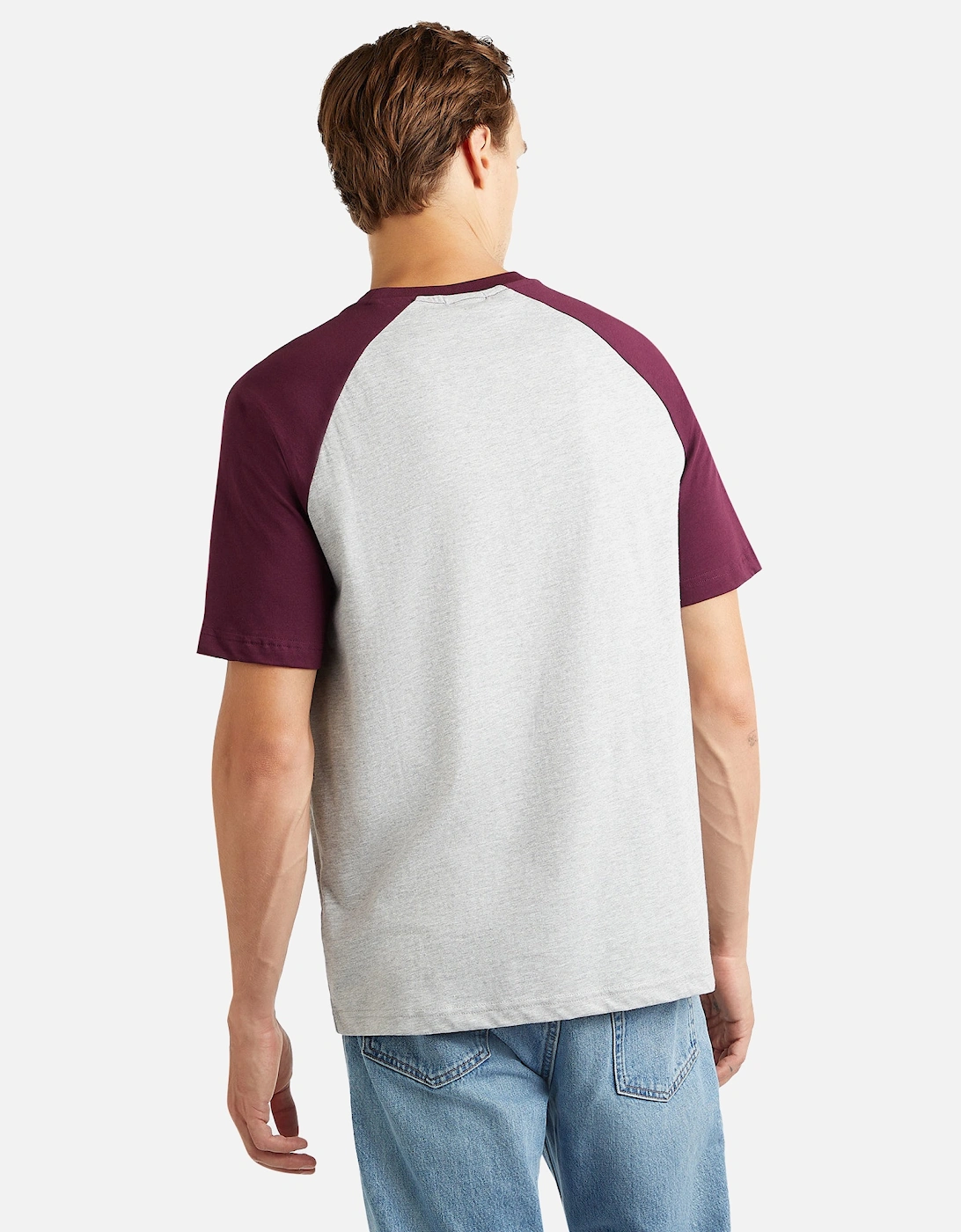 Mens Core Logo Contrast Sleeves T-Shirt